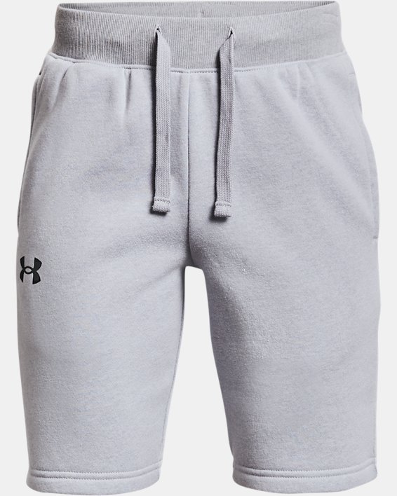 Boys' UA Rival Cotton Shorts, Gray, pdpMainDesktop image number 0